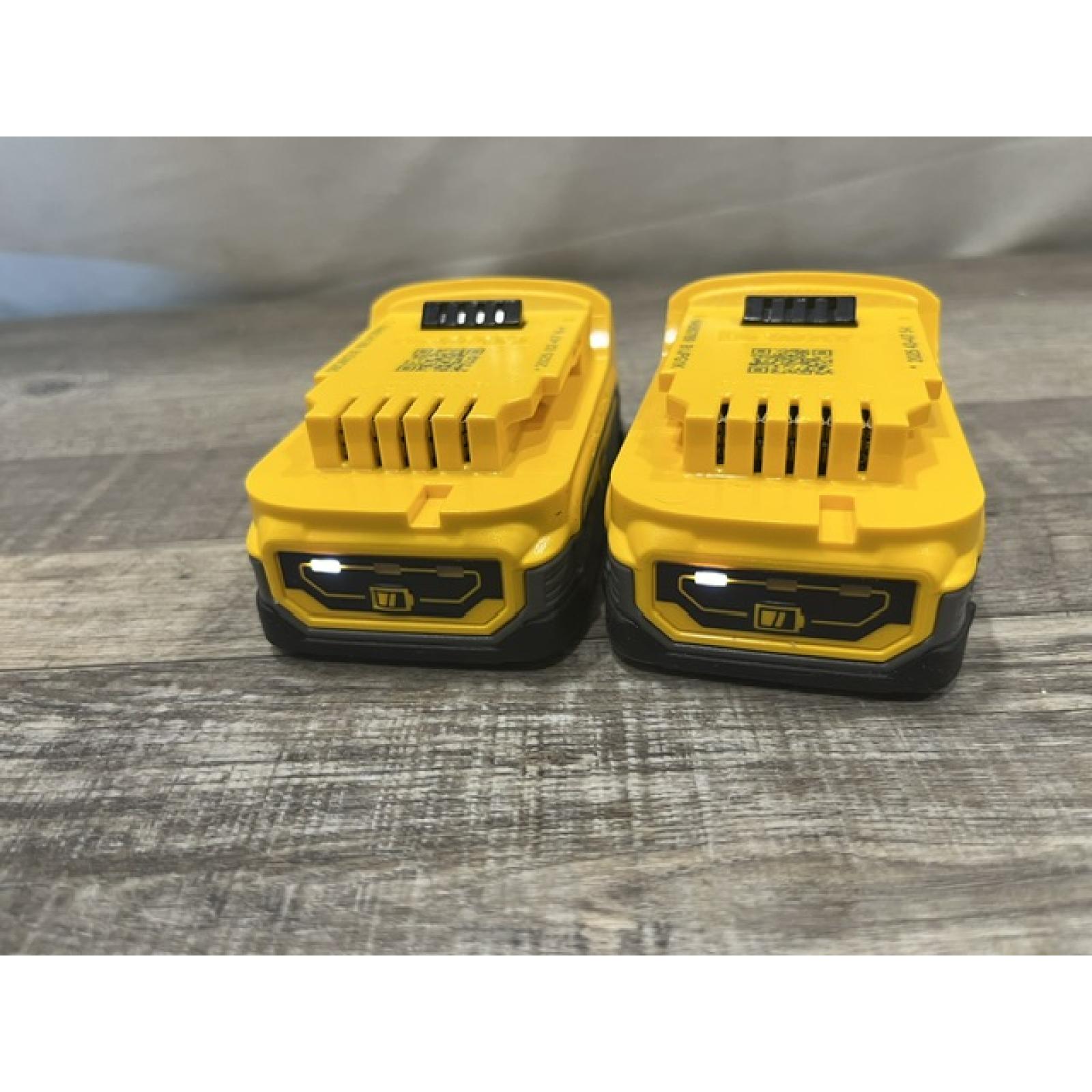 AS-IS DEWALT 20V MAX XR POWERSTACK Lithium-Ion 1.7 Ah Compact Battery (2-Pack)