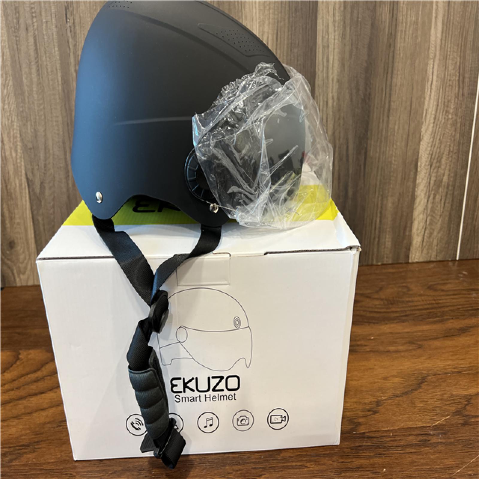 EKUZO Bluetooth Smart Helmet for Adults Dual Sports Camera Video Record for Riding Scooters Roller Skating