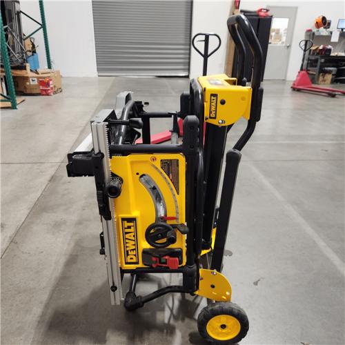 As-Is- DEWALT 15 Amp Corded 10 in. Job Site Table Saw with Rolling Stand
