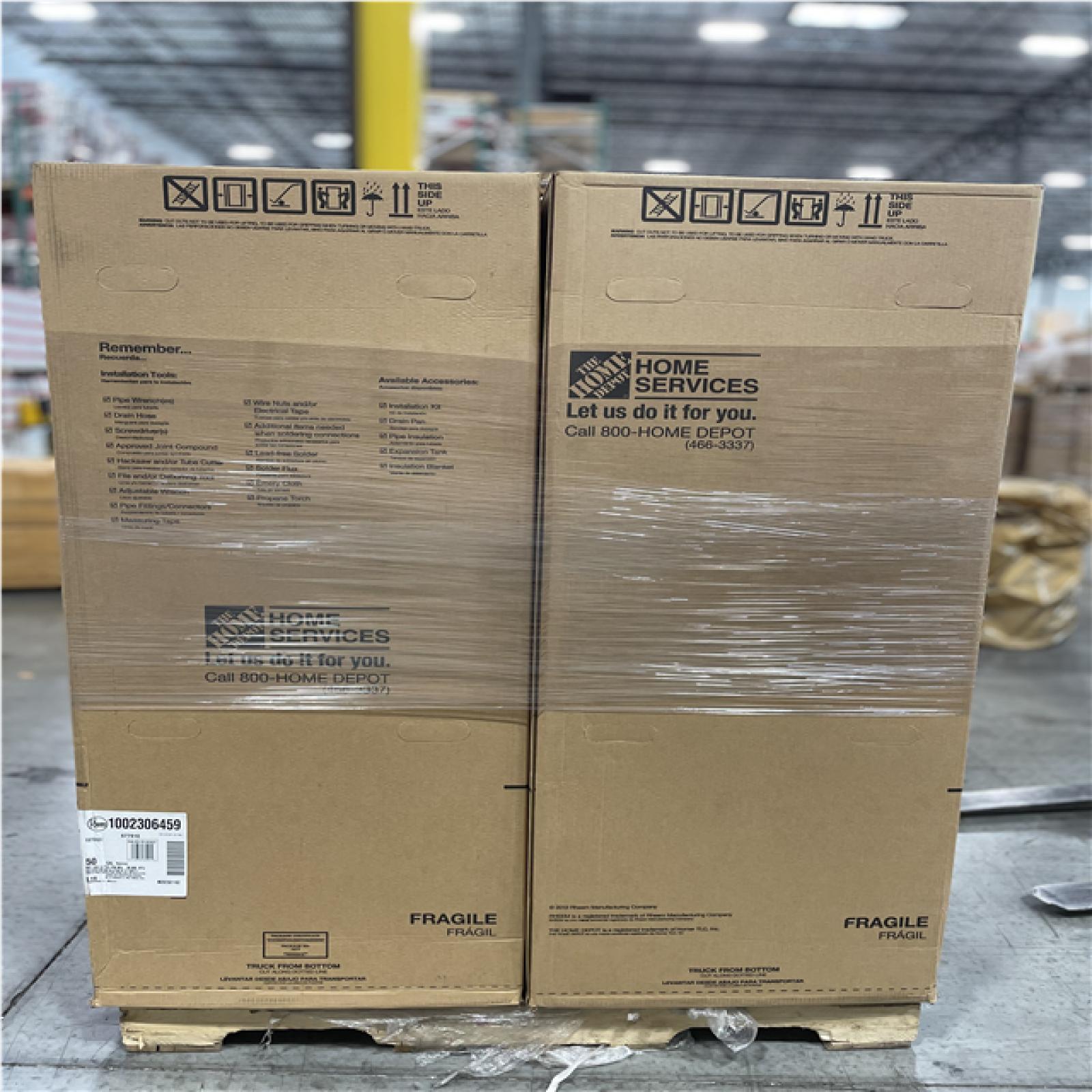 DALLAS LOCATION- AS-IS RHEEM 50 GAL 38 000 BTU Ultra Low (ULN) Natural Gas Water Heater (4 UNITS)