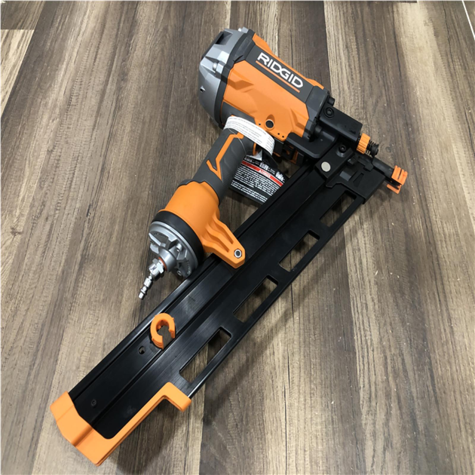 AS-IS RIDGID Pneumatic 21-Degree 3-1/2 in. Round Head Framing Nailer