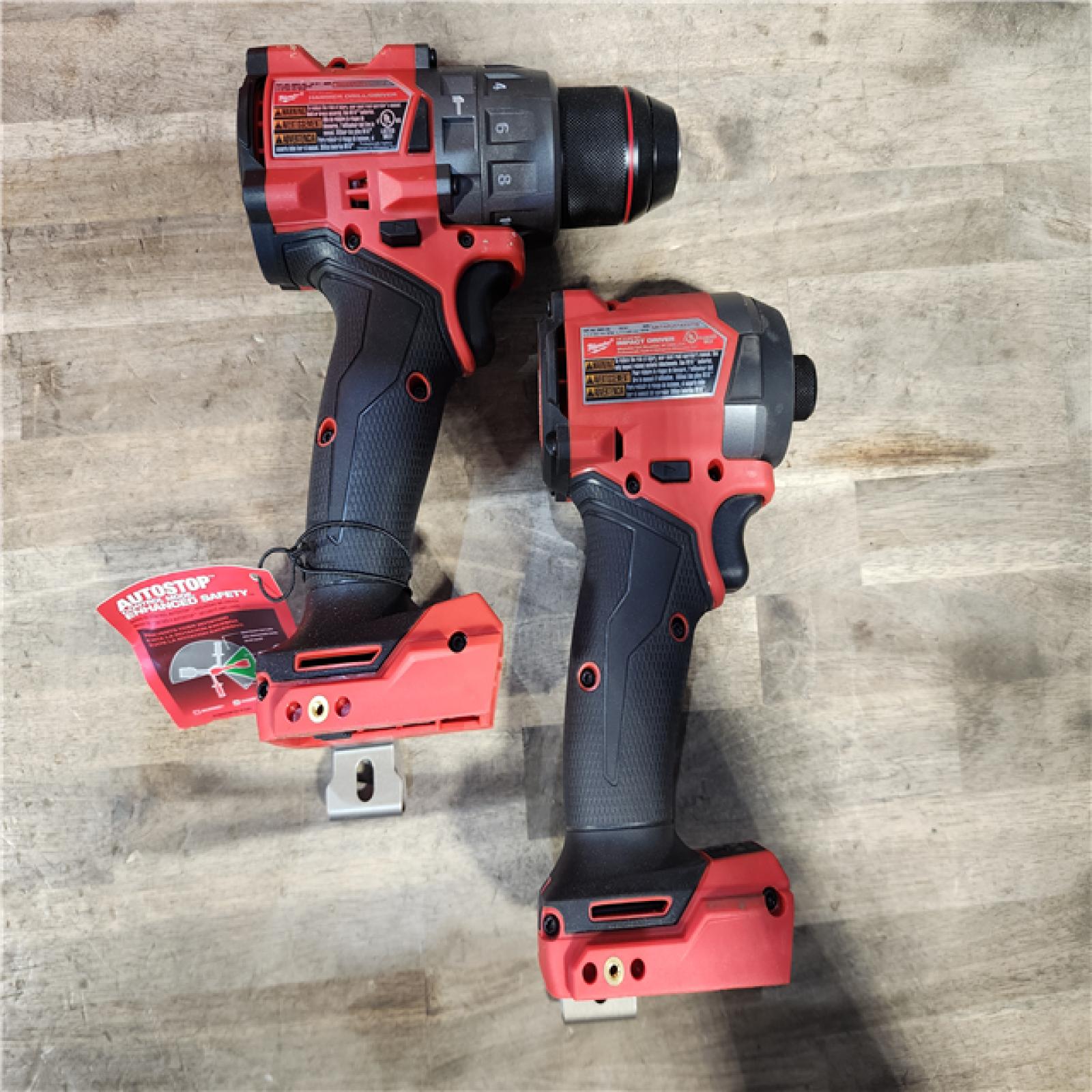 HOUSTON LOCATION - AS-IS MILWAUKEE FUEL 18V Lithium-Ion Brushless Cordless Hammer Drill and Impact Driver Combo Kit