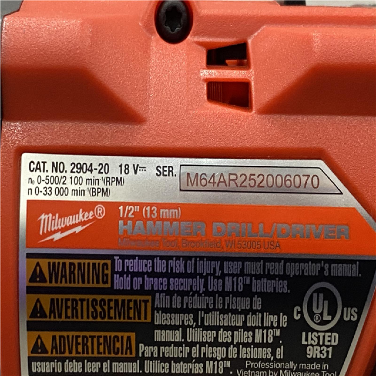 AS-IS Milwaukee FUEL 18V Lithium-Ion Brushless Cordless Hammer Drill and Impact Driver Combo Kit