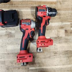 HOUSTON LOCATION - AS - IS Milwaukee 2 Tool Combo Kit W/ (2) Battery & Charger
