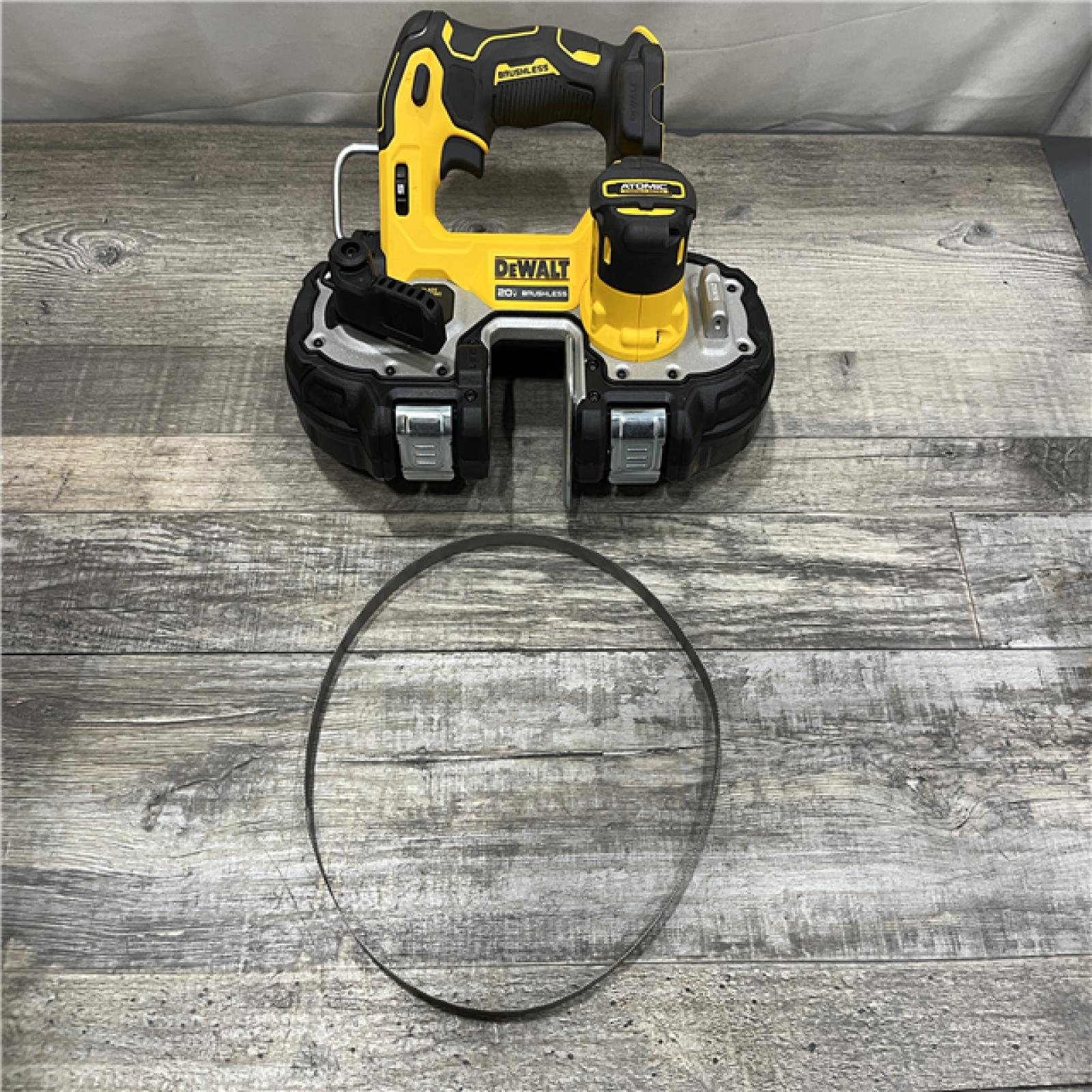 AS-IS DEWALT ATOMIC 20V MAX Cordless Brushless Compact 1-3/4 in. Bandsaw (Tool Only)