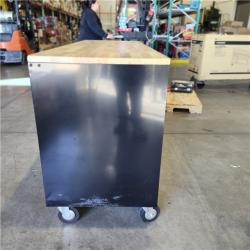 DALLAS LOCATION- Husky Tool Storage 72 in. W Standard Duty Gloss Black Mobile Workbench Tool Chest