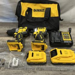 AS-IS DEWALT 20V XR Lithium-Ion Cordless 2-Tool Combo Kit