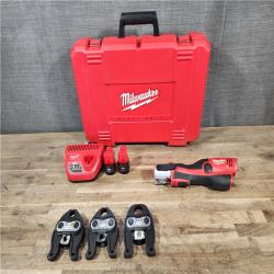 HOUSTON LOCATION - AS-IS M12 12-Volt Lithium-Ion Force Logic Cordless Press Tool Kit (3 Jaws Included) with Two 1.5 Ah Battery and Hard Case