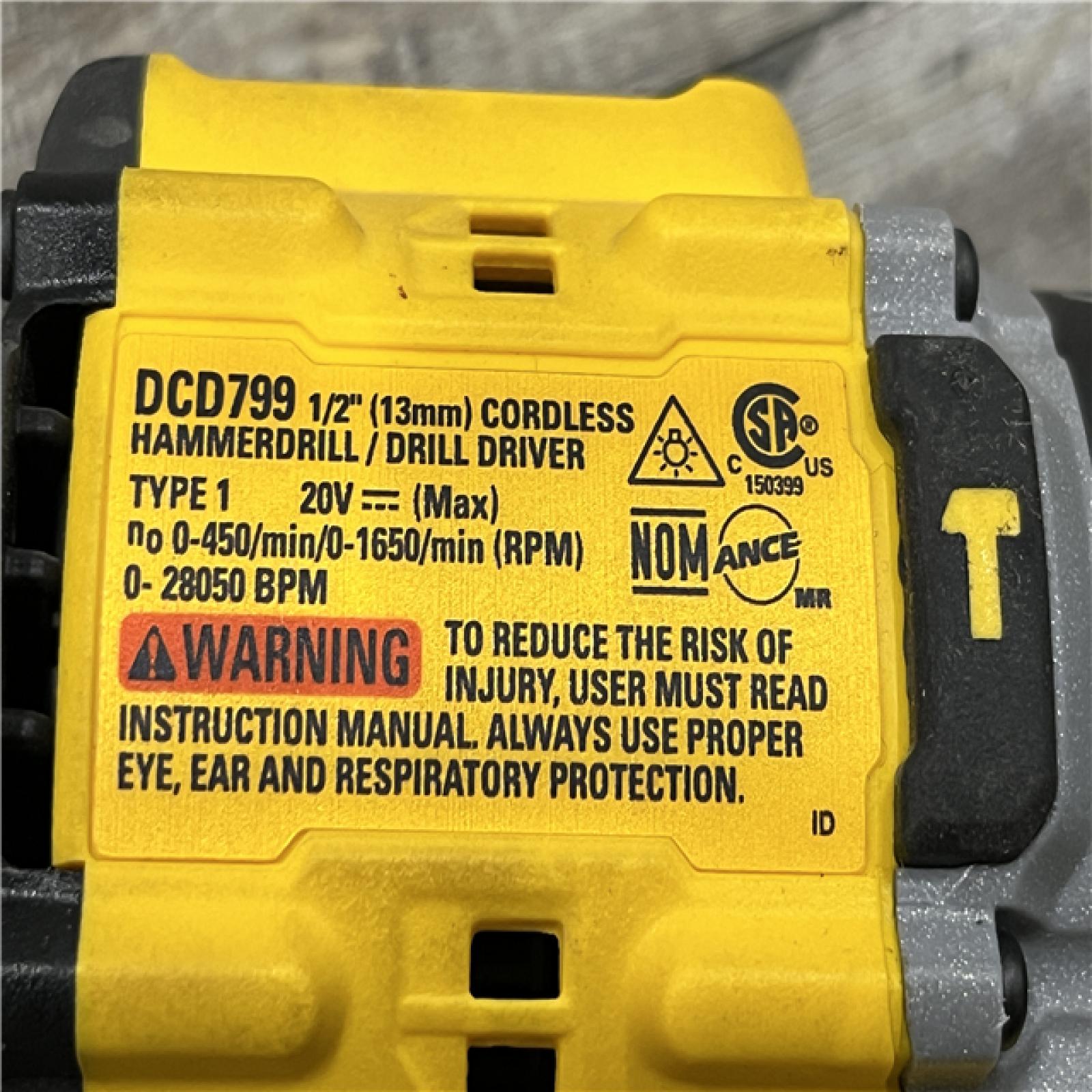AS-IS DEWALT ATOMIC 20-Volt MAX Brushless Cordless 1/2 in. Hammer Drill (Tool-Only)