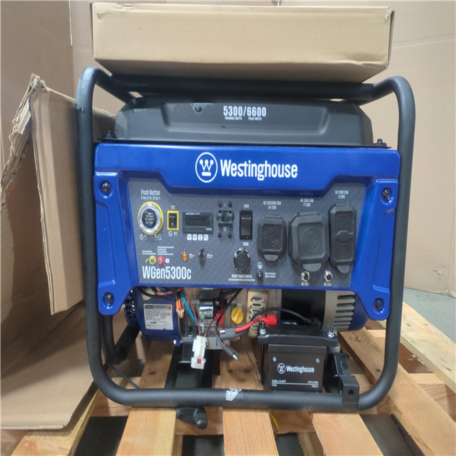 CALIFORNIA AS-IS WESTINGHOUSE PORTABLE GENERATOR