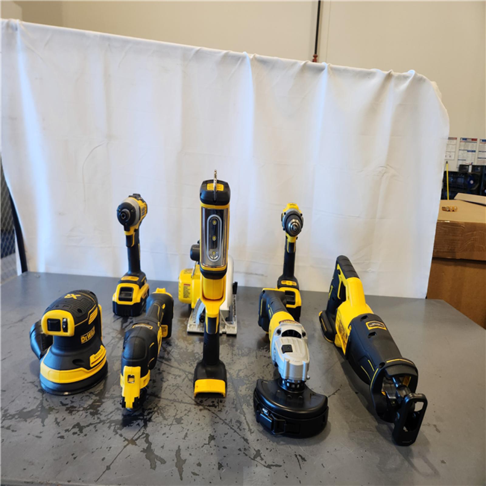 AS-IS- 20V Lithium-Ion Cordless 8-Tool Combo Kit with (2) 5.0 Ah Batteries and Charger