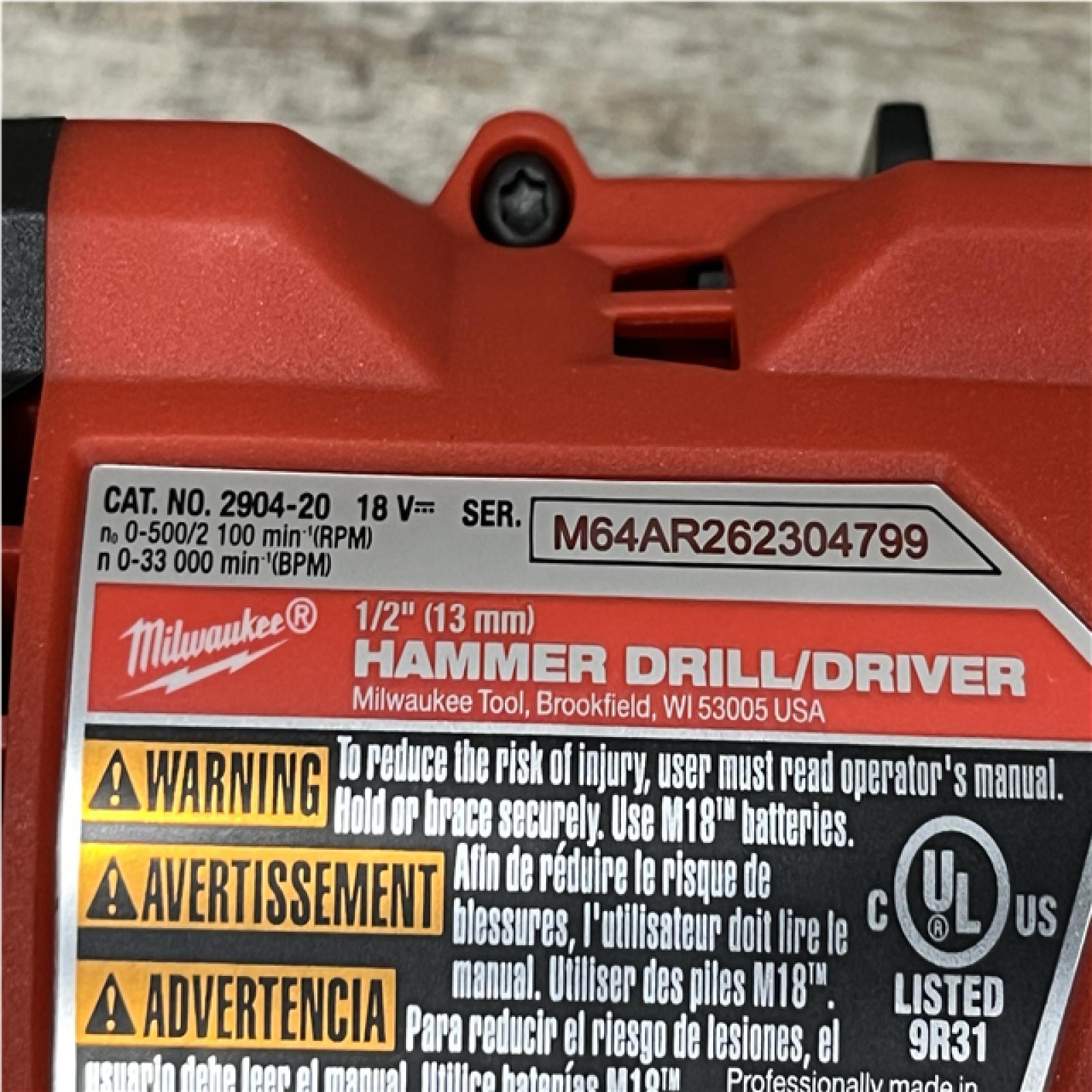 AS-IS Milwaukee FUEL 18V Lithium-Ion Brushless Cordless Hammer Drill and Impact Driver Combo Kit