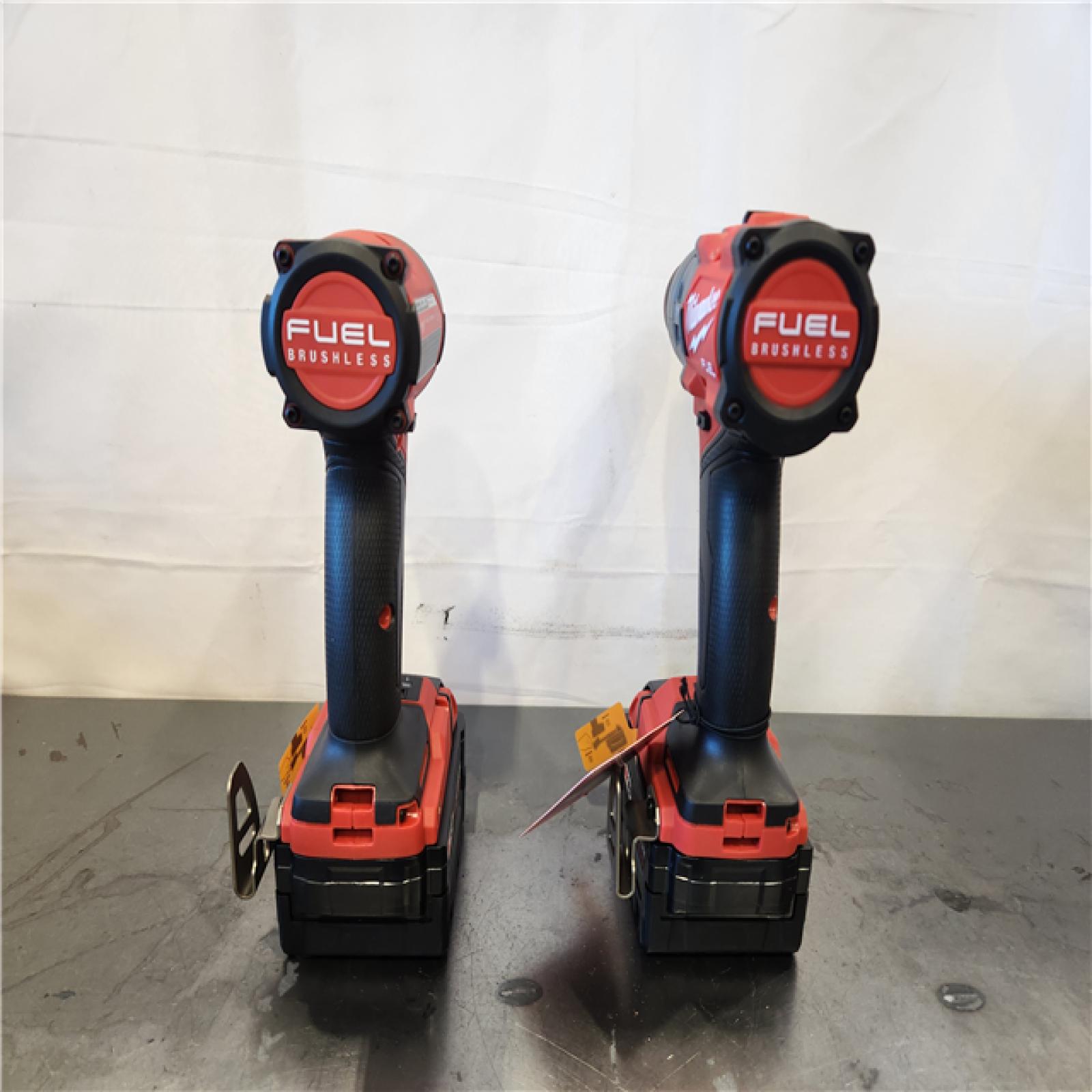 AS-IS- Milwaukee FUEL 18V Lithium-Ion Brushless Cordless Hammer Drill and Impact Driver Combo Kit