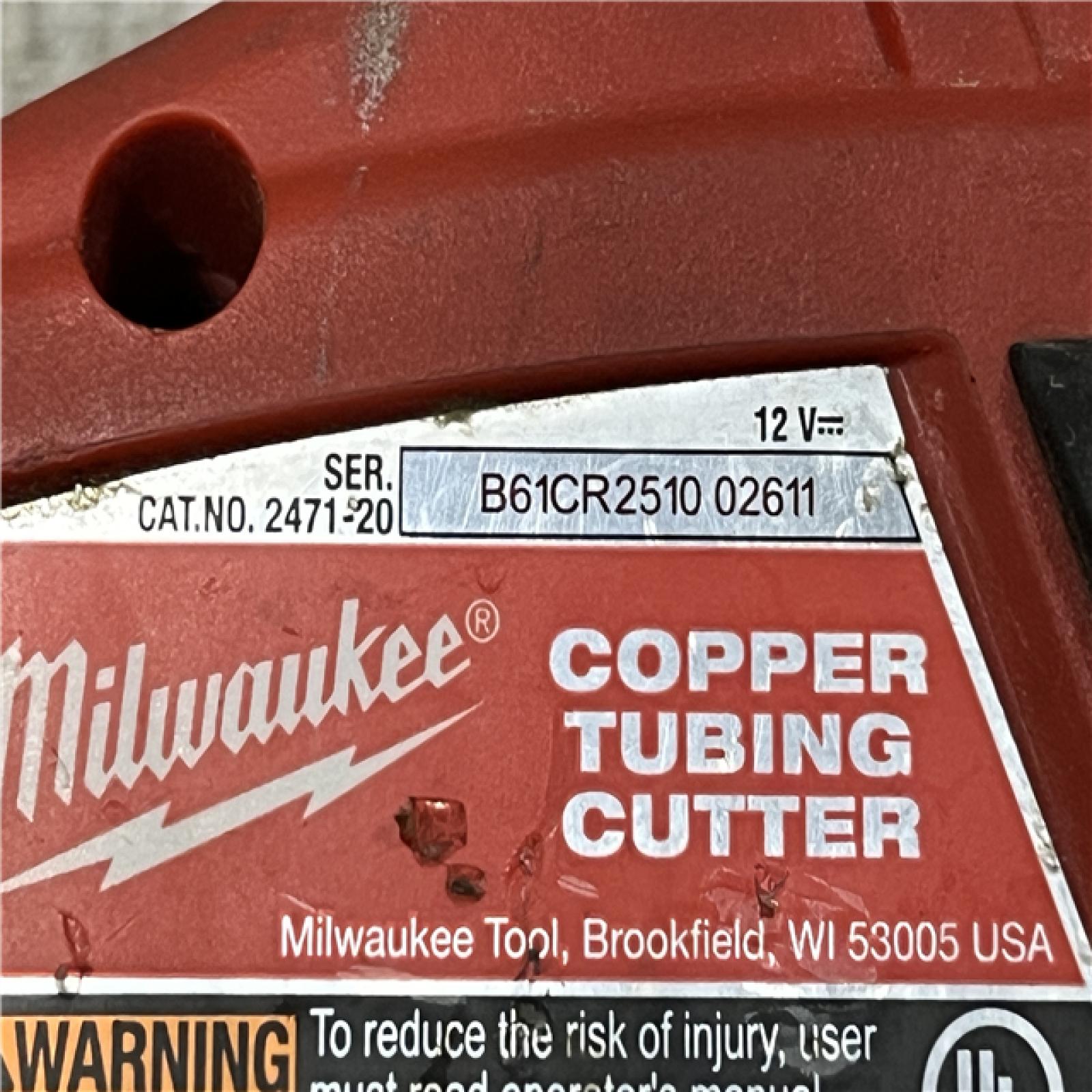 AS-IS Milwaukee 12V Lithium-Ion Cordless Copper Tubing Cutter (Tool-Only)