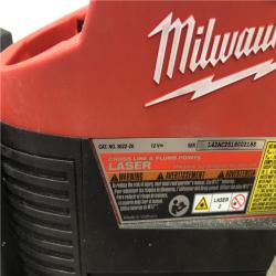 AS-IS  Milwaukee 12-Volt Lithium-Ion Cordless Green 125 ft. Cross Line and Plumb Points Laser Level (Tool-Only)