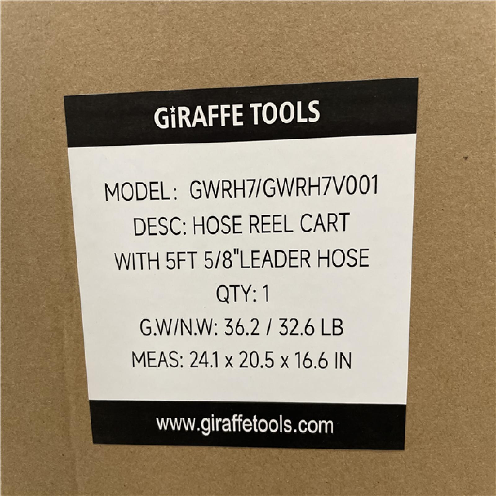 DALLAS LOCATION - GIRAFFE TOOLS HOSE REEL CART PALLET-(8 UNITS)