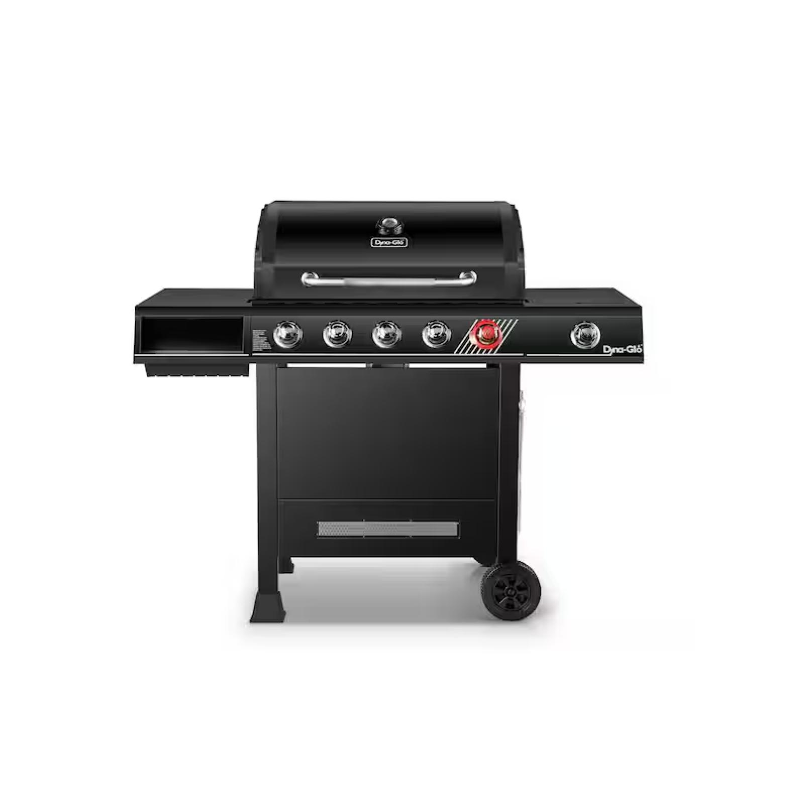 DALLAS LOCATION - Dyna-Glo 5-Burner Propane Gas Grill in Matte Black with TriVantage Multifunctional Cooking System PALLET-(8 UNITS)
