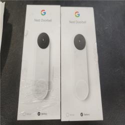 Phoenix AS-IS Google Nest Doorbell - Smart Wi-Fi Video Doorbell Camera - (2-Pack)