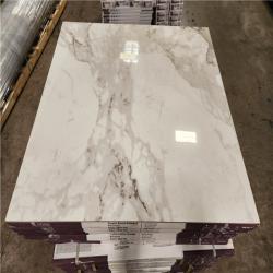 Phoenix Location Home Decorators Collection Crystal Bianco 32 in. x 32 in. Polished Porcelain Stone Look Floor and Wall Tile (810 sq. ft. 38 Case)