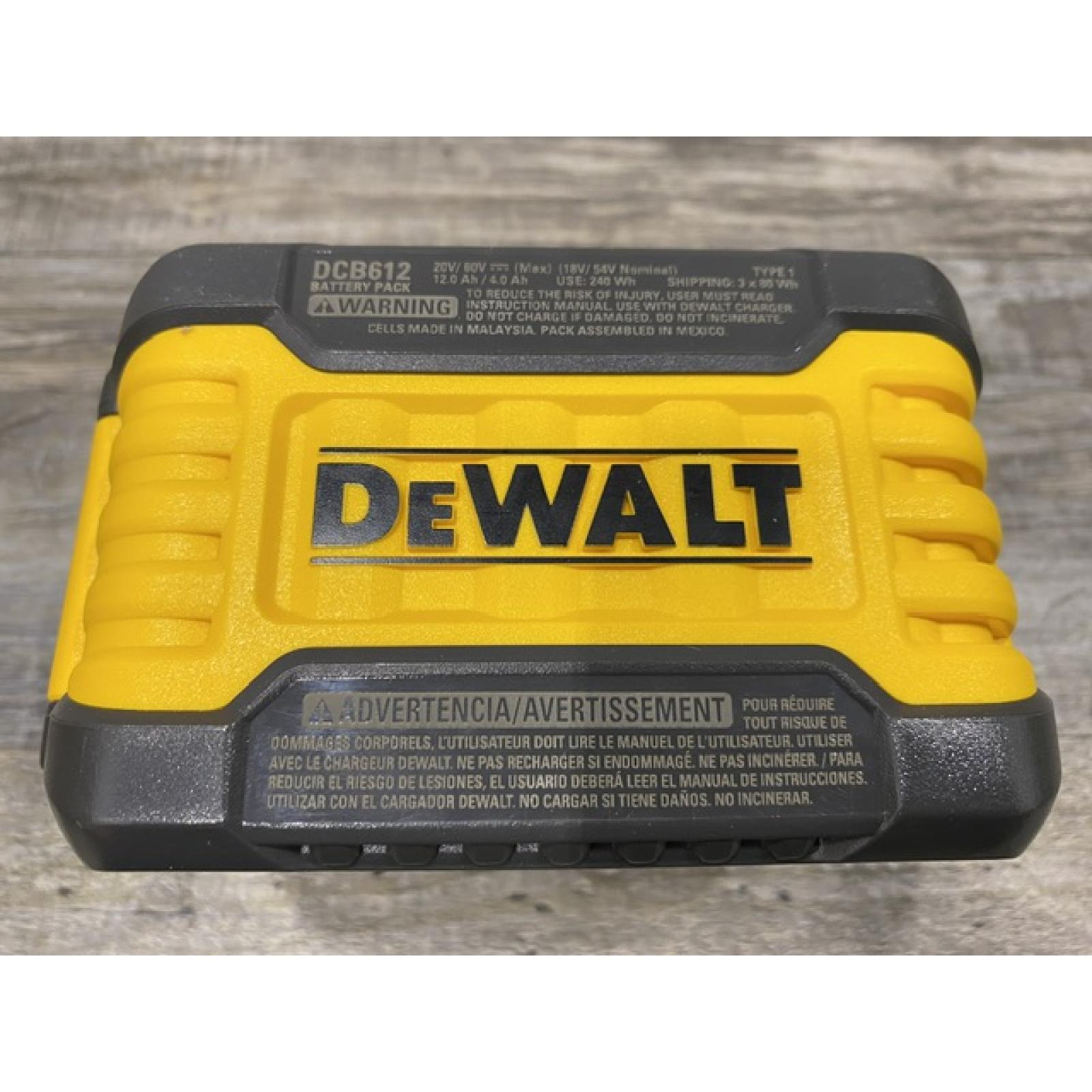 AS-IS DEWALT FLEXVOLT 20V/60V MAX Lithium-Ion 12.0Ah Battery