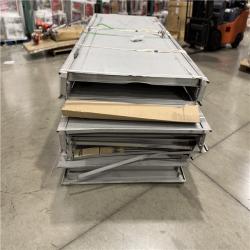 DALLAS LOCATION - L.I.F Industries 36 in. x 80 in. Gray Right-Hand Flush Security Steel Prehung Commercial Door PALLET-(4 UNITS)