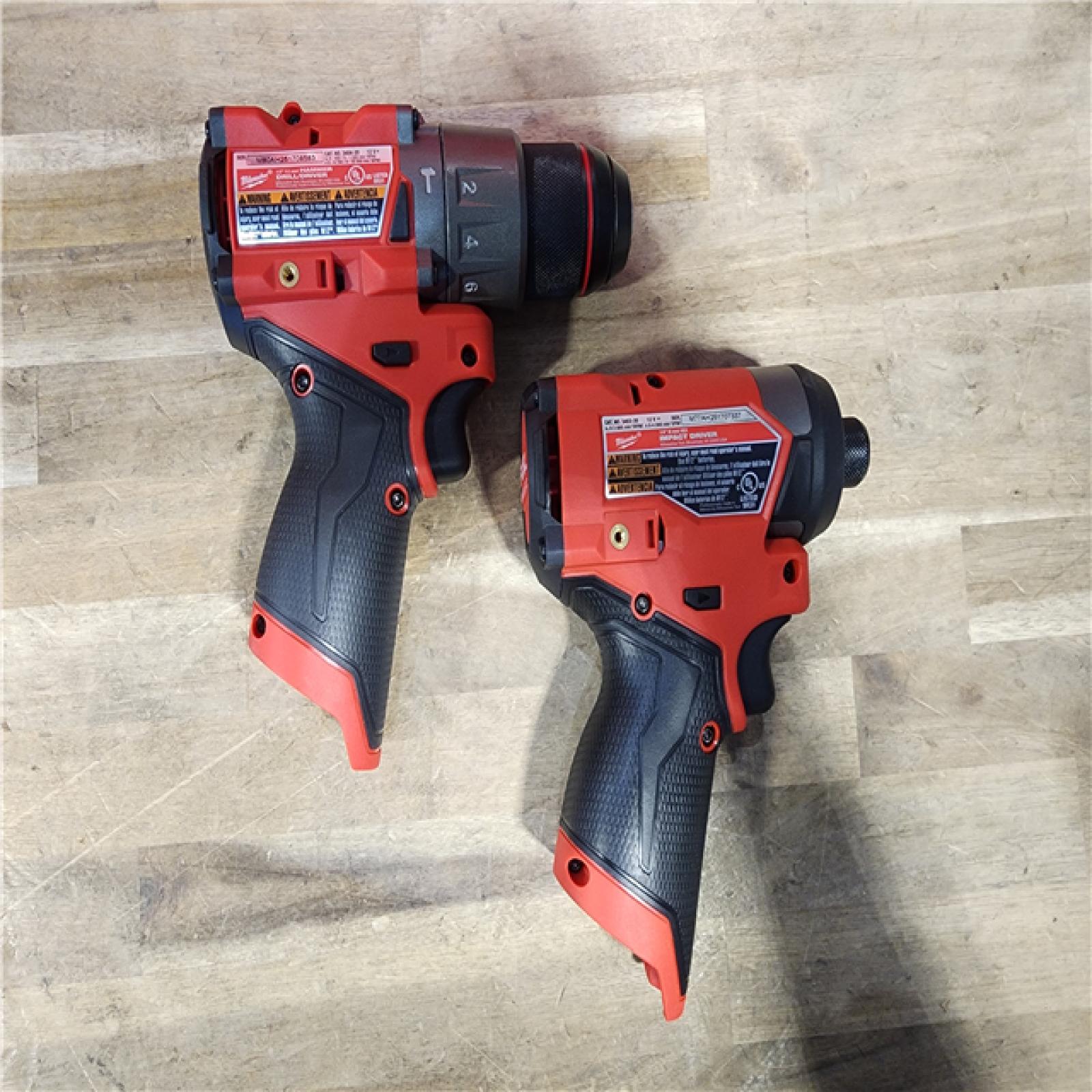 HOUSTON LOCATION - AS-IS (APPEARS LIKE NEW) Milwaukee 3497-22 12V Brushless Hammer Drill and Impact Driver Combo Kit