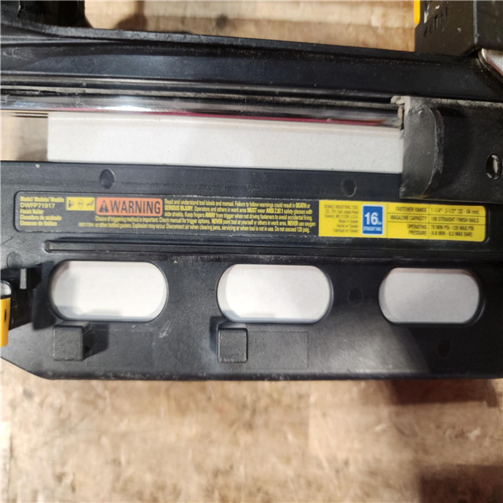 HOUSTON LOCATION - AS - IS Dewalt-DWFP71917 16 Gauge Precision Point Finish Nailer