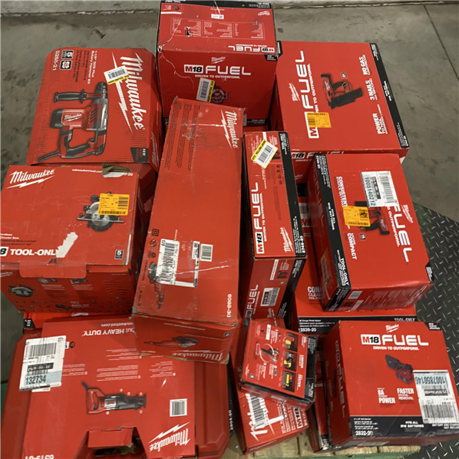 Dallas Location - As-Is MILWAUKEE Tool Pallet
