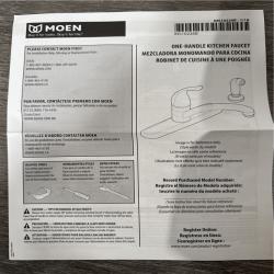 California AS-IS Moen One-Handle Kitchen Faucet