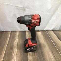 AS-IS Milwaukee FUEL 18V Lithium-Ion Brushless Cordless 1/2 in. Hammer Drill Driver Kit