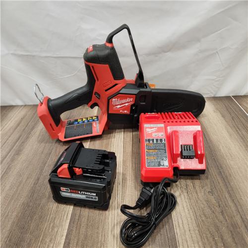 AS-IS Milwaukee M18 FUEL 8 in. 18V Lithium-Ion Brushless HATCHET Pruning Saw Kit with 6Ah High Output Battery and Charger