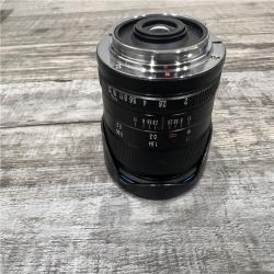 AS-IS Venus Laowa 7.5mm f/2 for Micro Four Thirds Panasonic Olympus Blackmagic Black