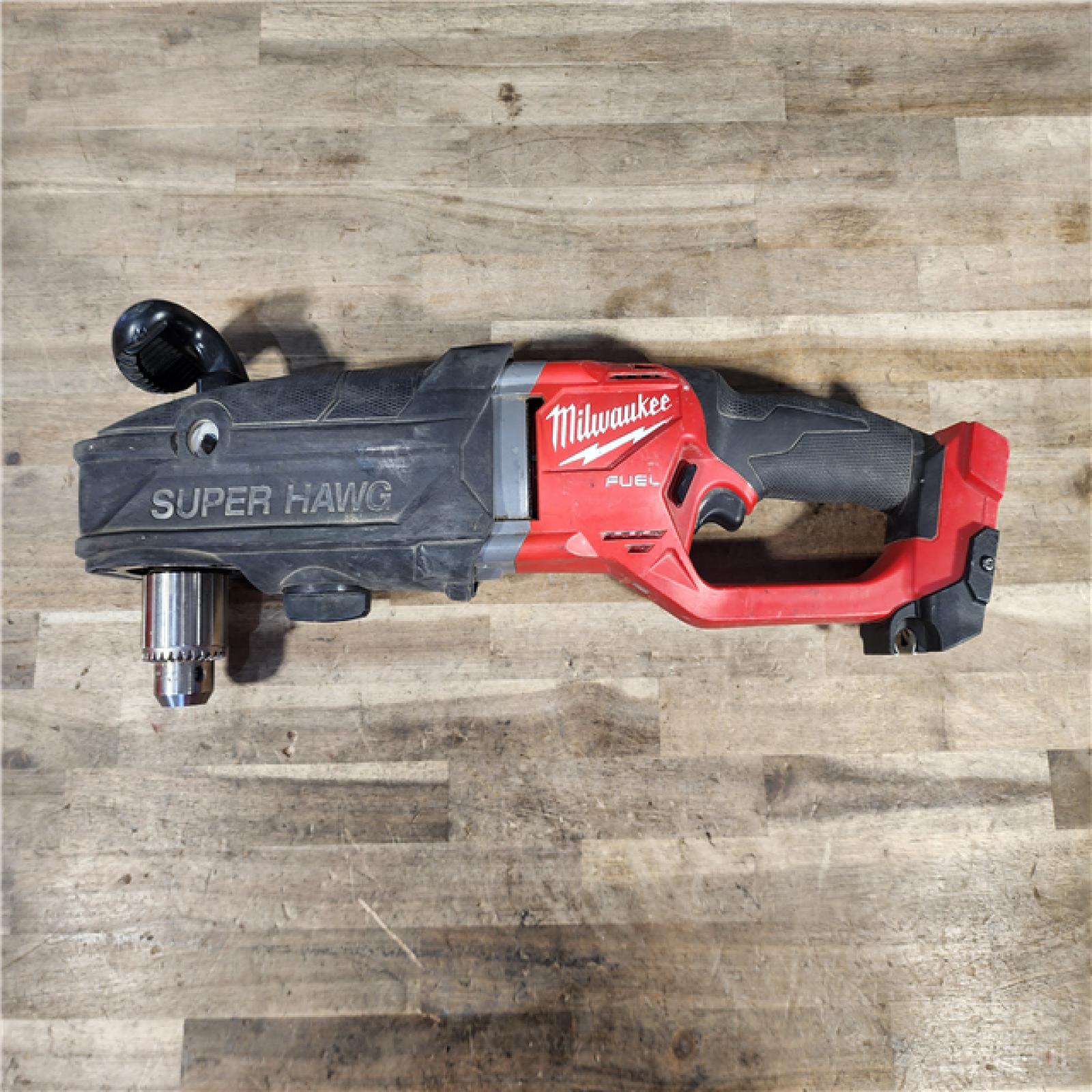 HOUSTON LOCATION - AS-IS Milwaukee M18 18V Fuel 1/2 Right Angle Drill Super Hawg Cordless Lithium-Ion 2809-20 (TOOL ONLY)
