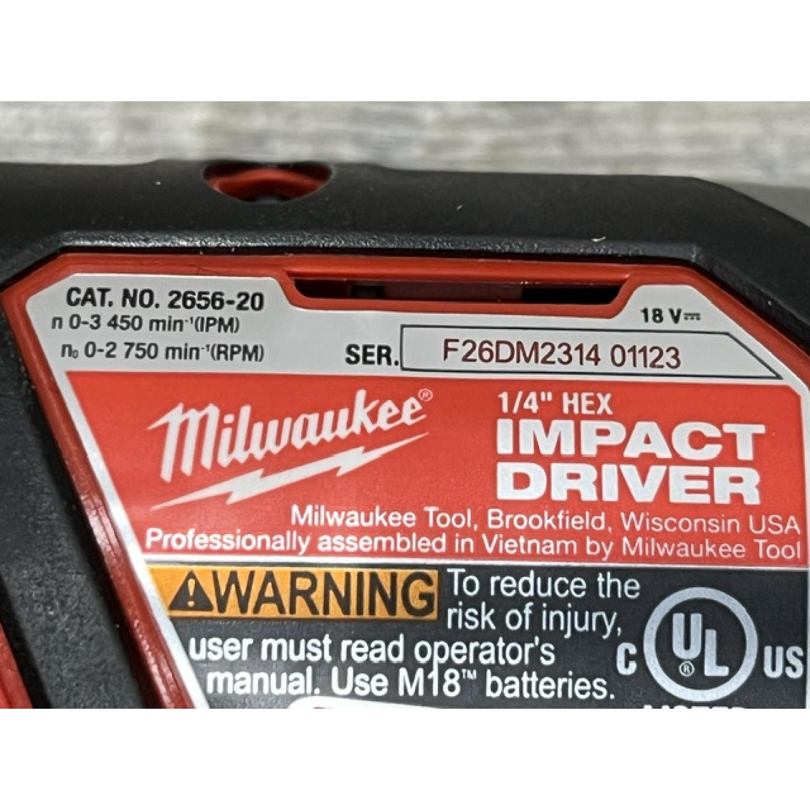 AS-IS Milwaukee 18V Lithium-Ion Cordless Drill Driver/Impact Driver Combo Kit