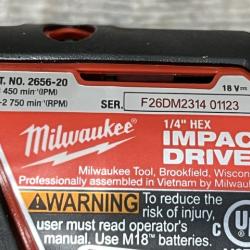 AS-IS Milwaukee 18V Lithium-Ion Cordless Drill Driver/Impact Driver Combo Kit