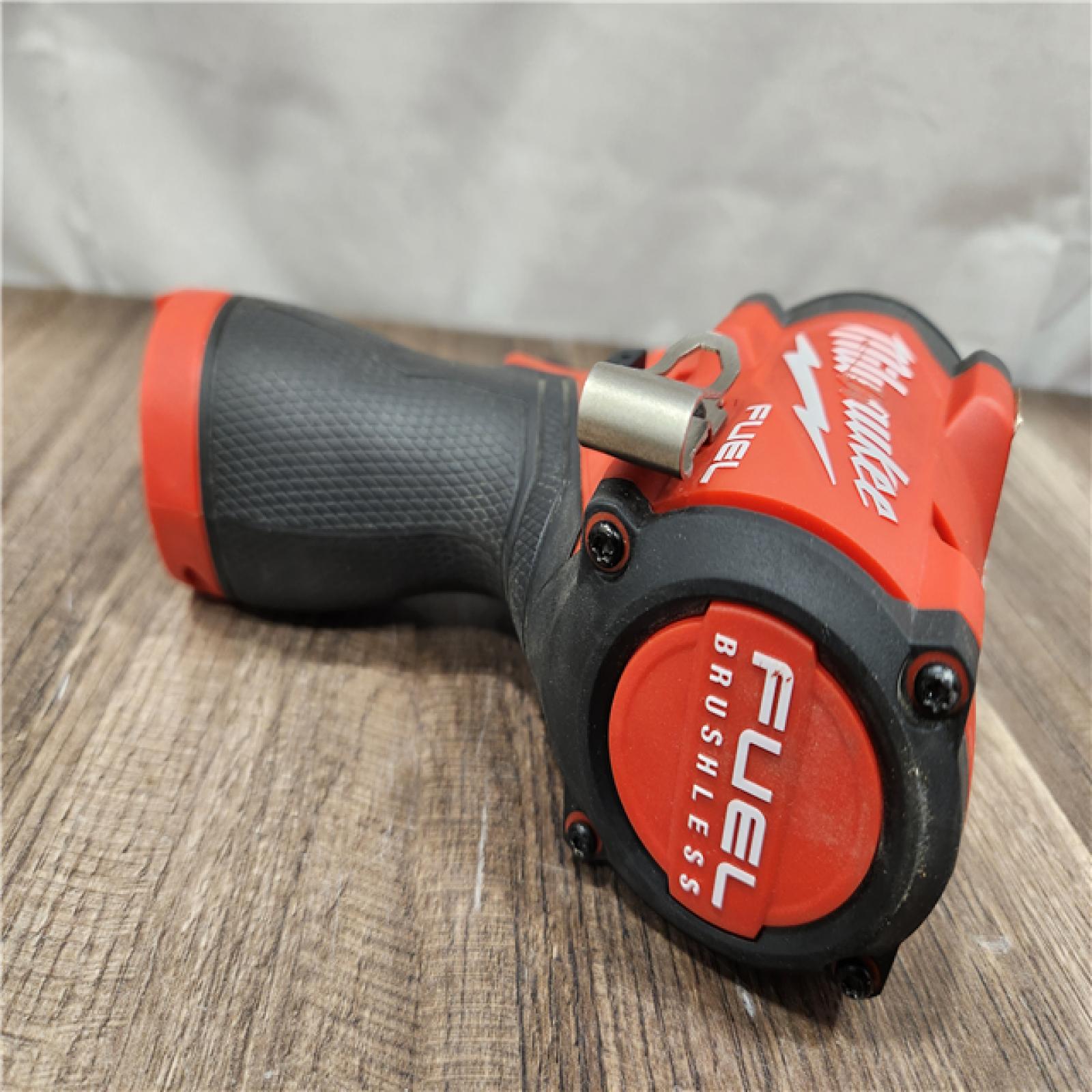 AS-IS- Milwaukee M12 FUEL 12V Lithium-Ion Brushless Cordless Stubby 1/2 in. Impact Wrench (Tool-Only)