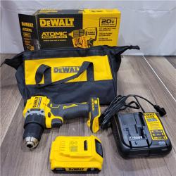 AS-IS DEWALT ATOMIC COMPACT SERIES 20V MAX* Brushless Cordless 1/2 Drill/Driver Kit