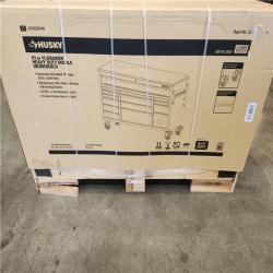 Phoenix NEW Husky Heavy Duty 61 in. W x 23 in. D 15-Drawer Matte Gray Mobile Workbench Cabinet with Solid Wood Top
