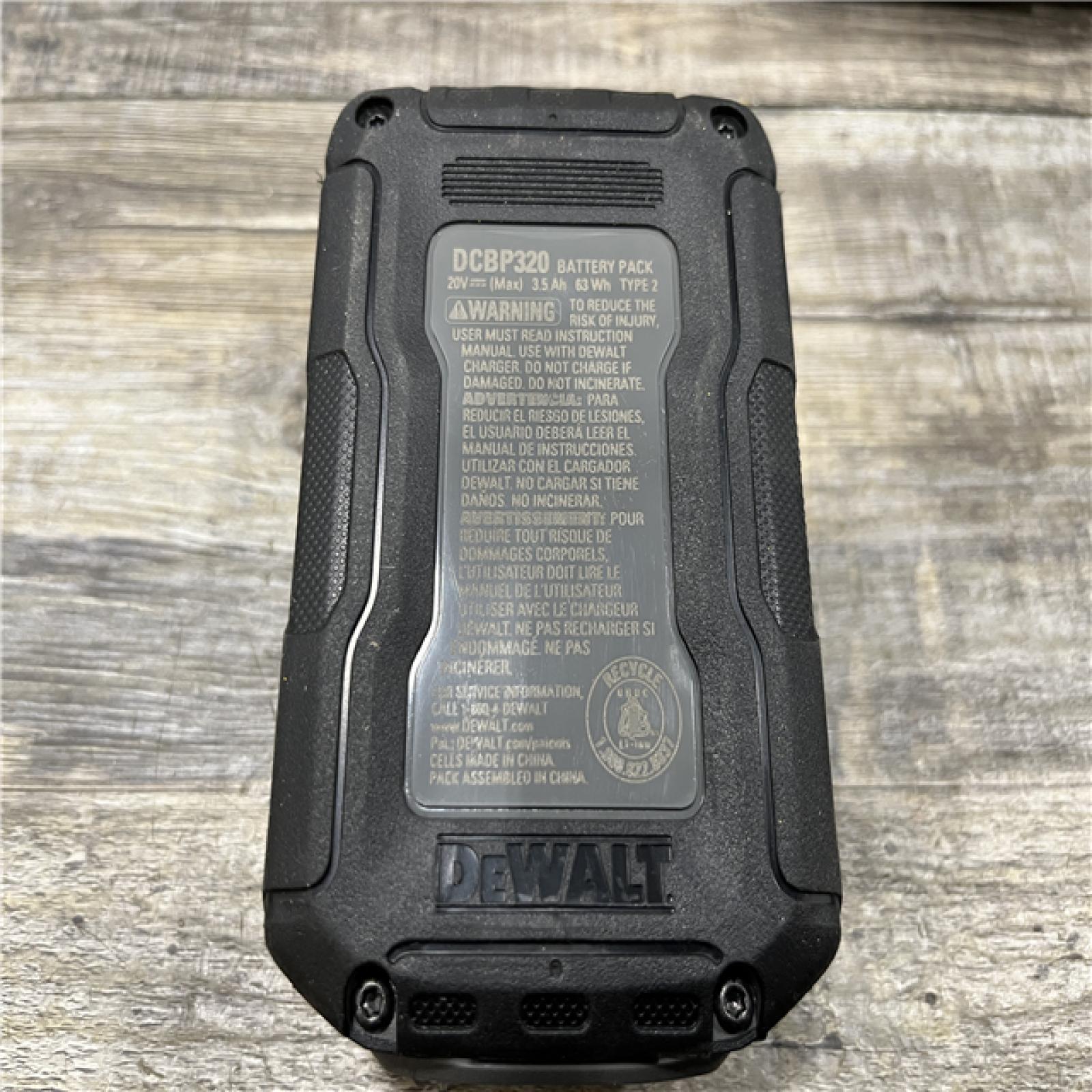 AS-IS DEWALT 20V MAX XR POWERSTACK Lithium-Ion Battery Starter Kit with 3.5Ah Battery and Charger