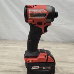 AS-IS MILWAUKEE FUEL 18V Lithium-Ion Brushless Cordless Hammer Drill and Impact Driver Combo Kit (2-Tool) with 2 Batteries