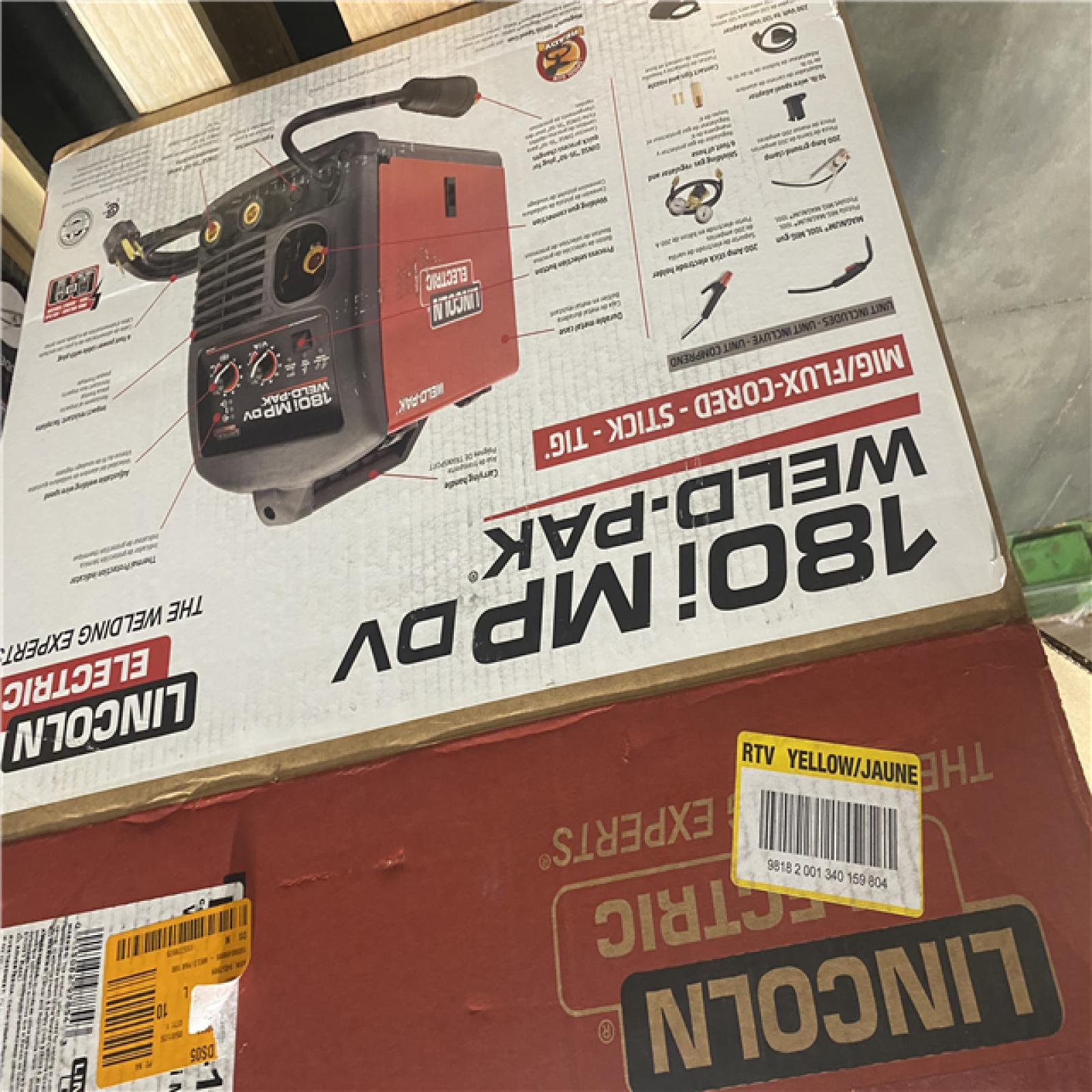 Dallas Location - As-Is Lincoln Electric Weld Pak 180I MP DV K5257-1