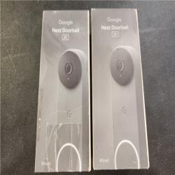 Phoenix AS-IS Google Nest Doorbell (Wired  3rd Gen) - Smart Wi-Fi Video Doorbell Camera (2-Pack)