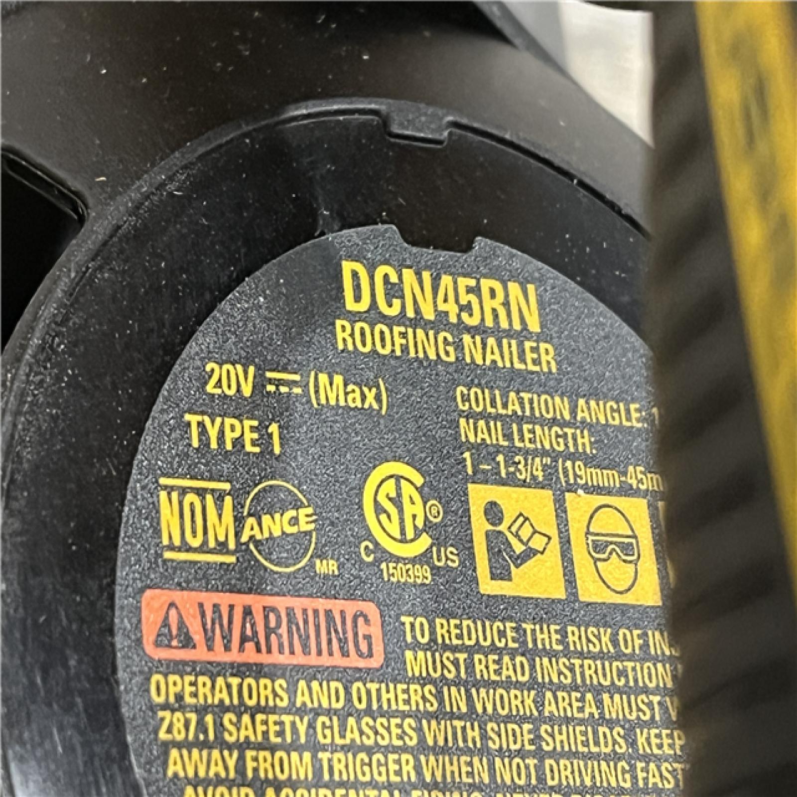 AS-IS DEWALT 20V MAX 15-Degree Electric Cordless Roofing Nailer (Tool Only)