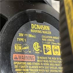 AS-IS DEWALT 20V MAX 15-Degree Electric Cordless Roofing Nailer (Tool Only)