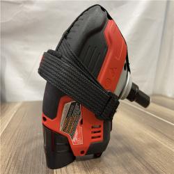 AS-IS Milwaukee M12 12-Volt Lithium-Ion Cordless Palm Nailer Kit with One 1.5Ah Battery  Charger and Tool Bag