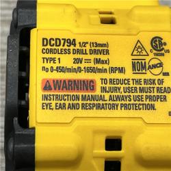 AS-IS DEWALT Atomic 20V Lithium-Ion Cordless Compact 1/2 in. Drill/Driver Kit