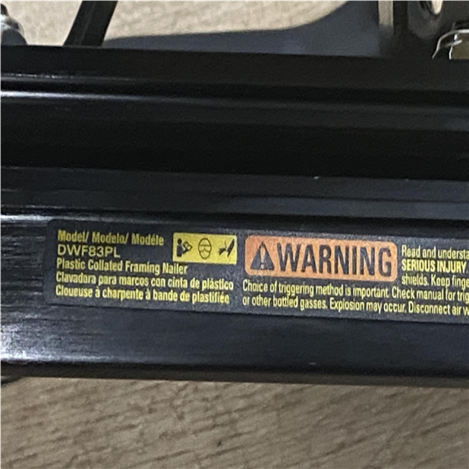 AS-IS DEWALT Pneumatic 21-Degree Collated Corded Framing Nailer