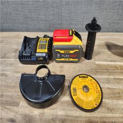 HOUSTON LOCATION - AS-IS DeWalt FLEXVOLT 60V Cordless 4-1/2 to 6 in. Grinder Kit W/ Battery & Charger
