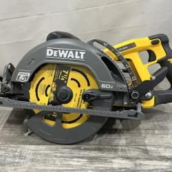 AS-IS DEWALT FLEXVOLT 60V MAX Cordless Brushless 7-1/4 in. Wormdrive Style Circular Saw (Tool Only)