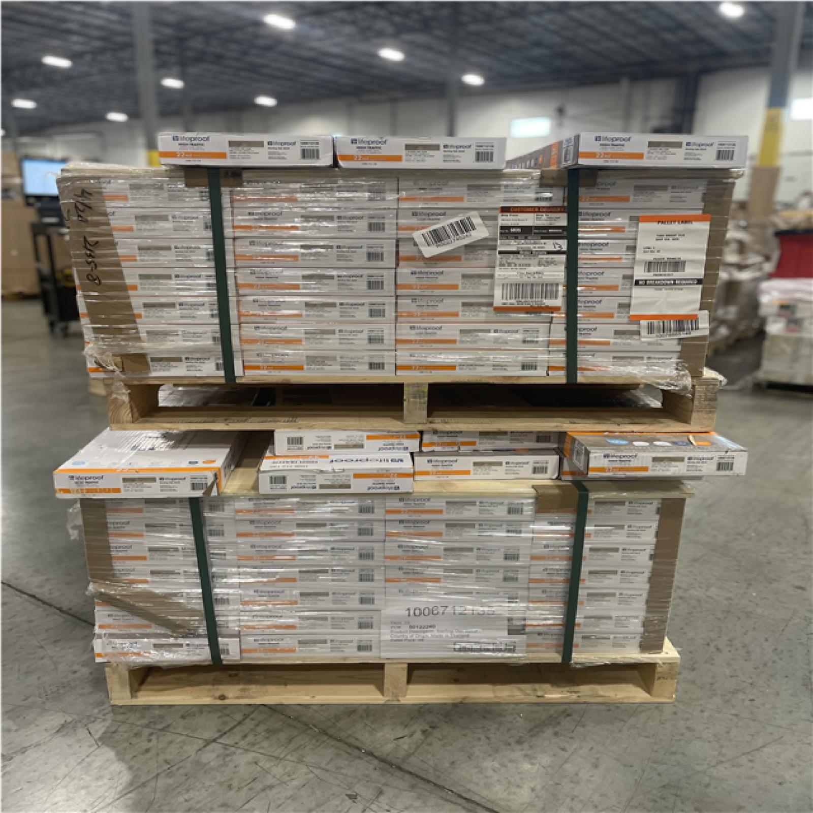 DALLAS LOCATION- NEW LIFEPROOF Sterling Oak 22 MIL x 8.7 in. W x 48 in. L Waterprooff Vinyl Plank Flooring (20.1 sqft/case) (66 CASES)
